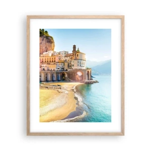 Poster în ramă de stejar deschis - Un oraș incredibil - 40x50 cm