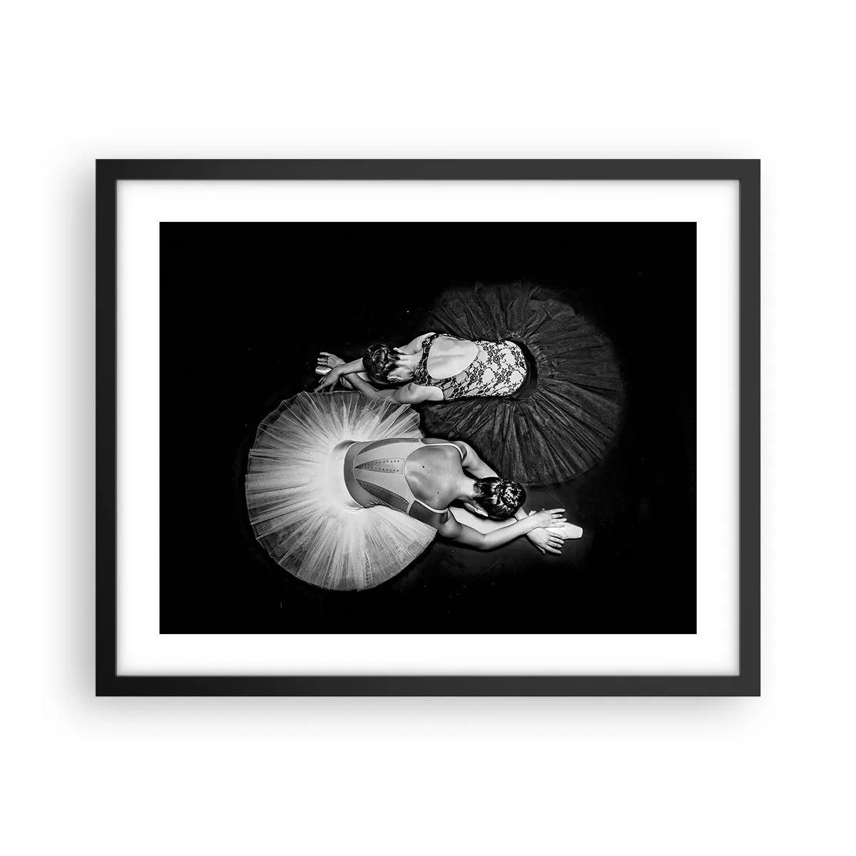 Poster în ramă neagră - Yin și yang - echilibrul perfect - 50x40 cm