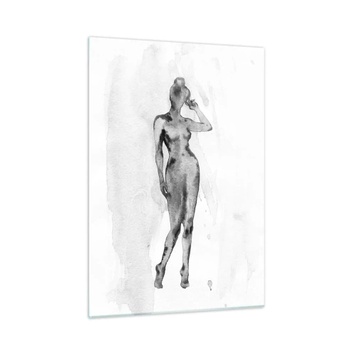 Tablou pe sticlă - Un studiu al idealului de feminitate - 50x70 cm