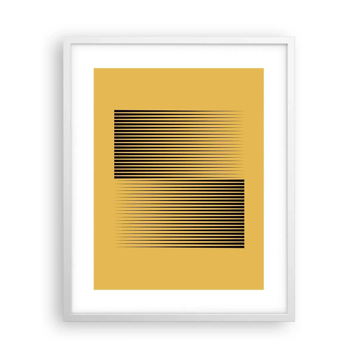 Poster în ramă albă - Pătratul contrariilor - 40x50 cm