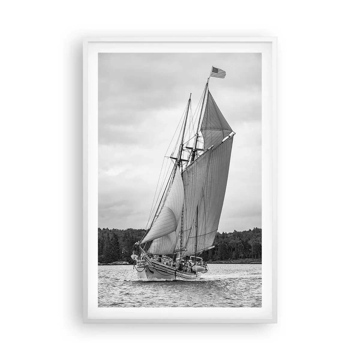 Poster în ramă albă - Frații vântului - 61x91 cm