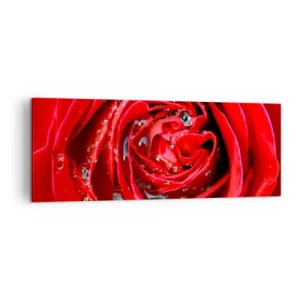 Tablou pe pânză - În picături de rouă - 140x50 cm