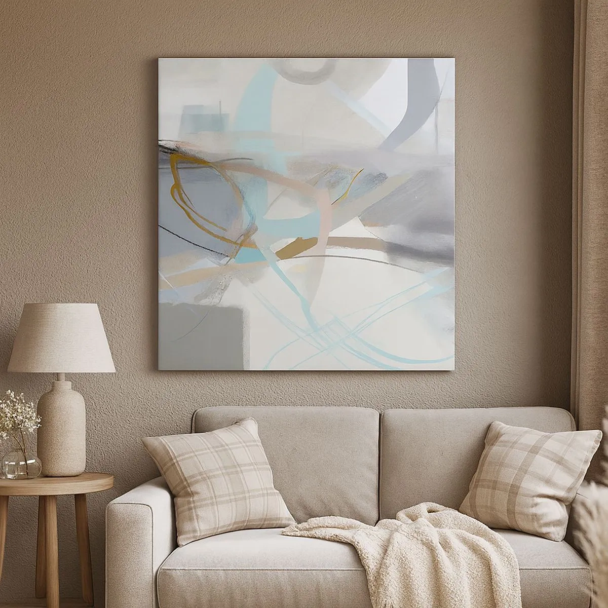 Tablou pe pânză - Abstracție cețoasă - 30x30 cm