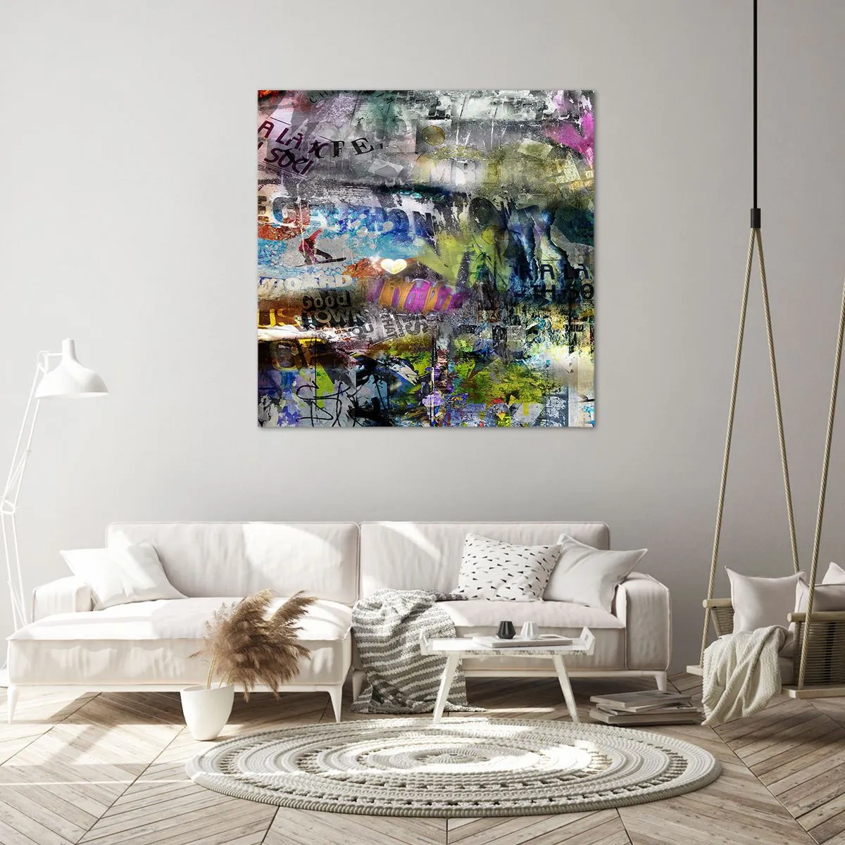 Tablou pe pânză - Colaj de amintiri - 60x60 cm