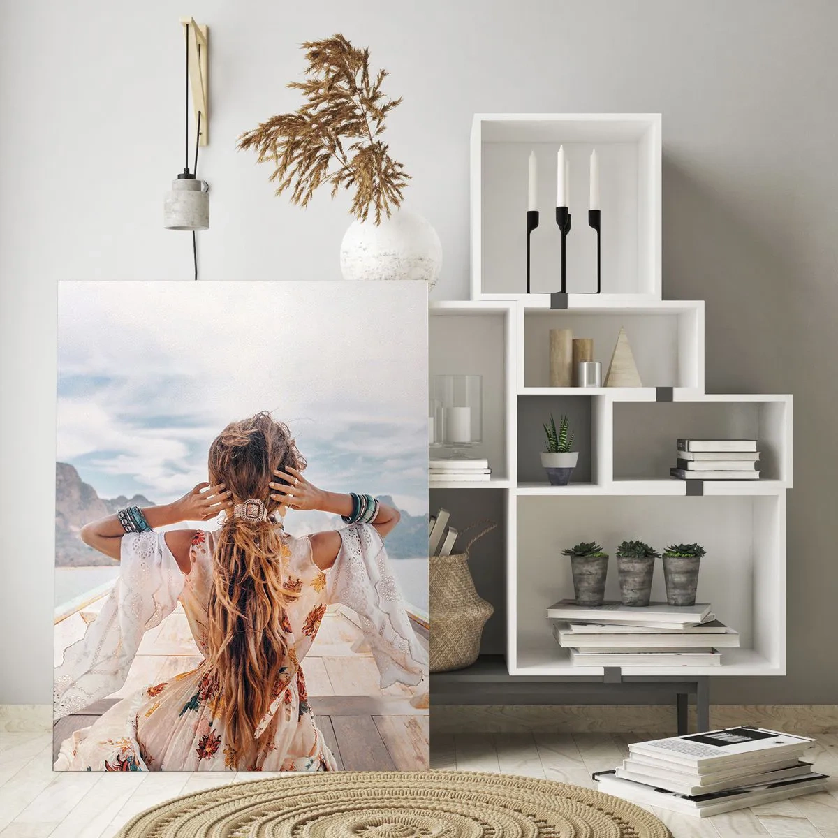 Tablou pe sticlă - Pe drumul spre fericire - 50x70 cm