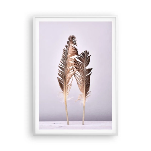 Poster în ramă albă - Împotriva neantului - 70x100 cm