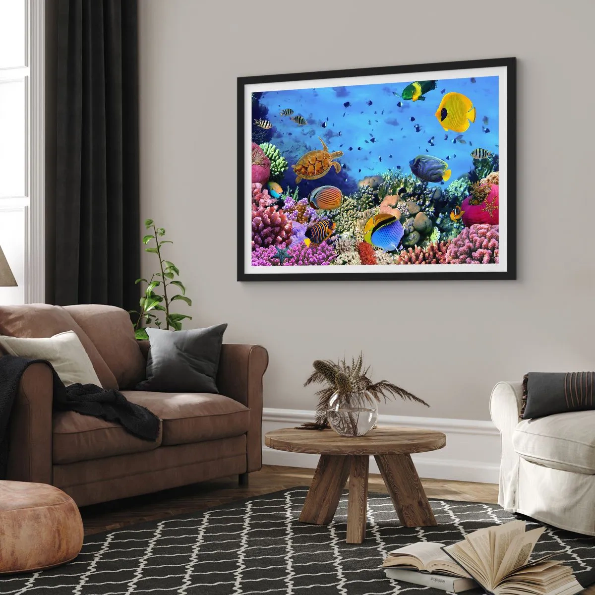 Poster în ramă neagră - Și ce știm noi despre viață... - 91x61 cm