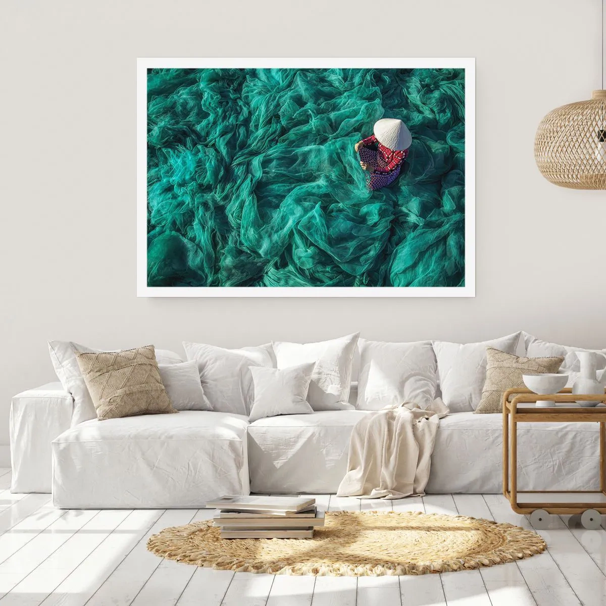 Poster - Într-o mare de rețea - 40x30 cm