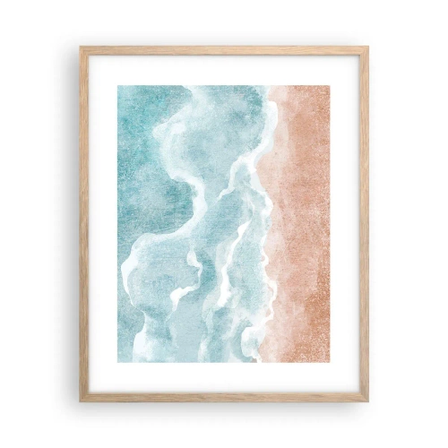 Poster în ramă de stejar deschis - Abstracția norilor - 40x50 cm