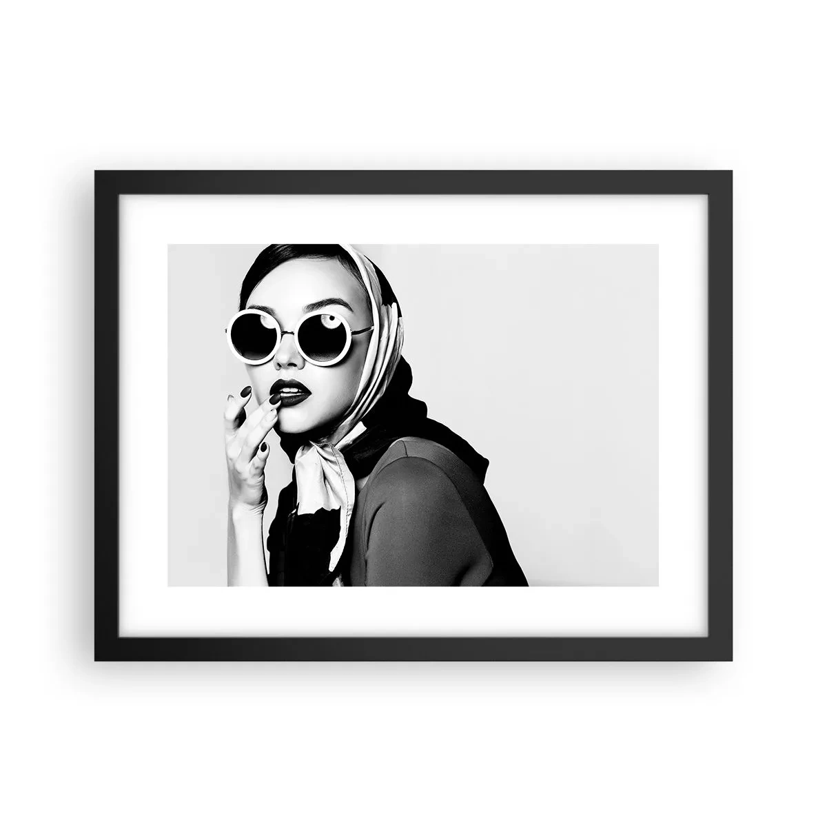 Poster în ramă neagră - Salutări din anii `60. - 40x30 cm