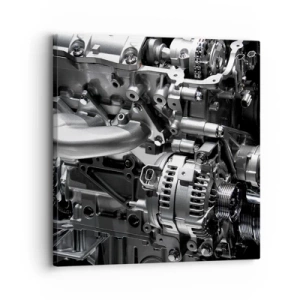 Tablou pe pânză - De oțel, frumos, puternic - 30x30 cm