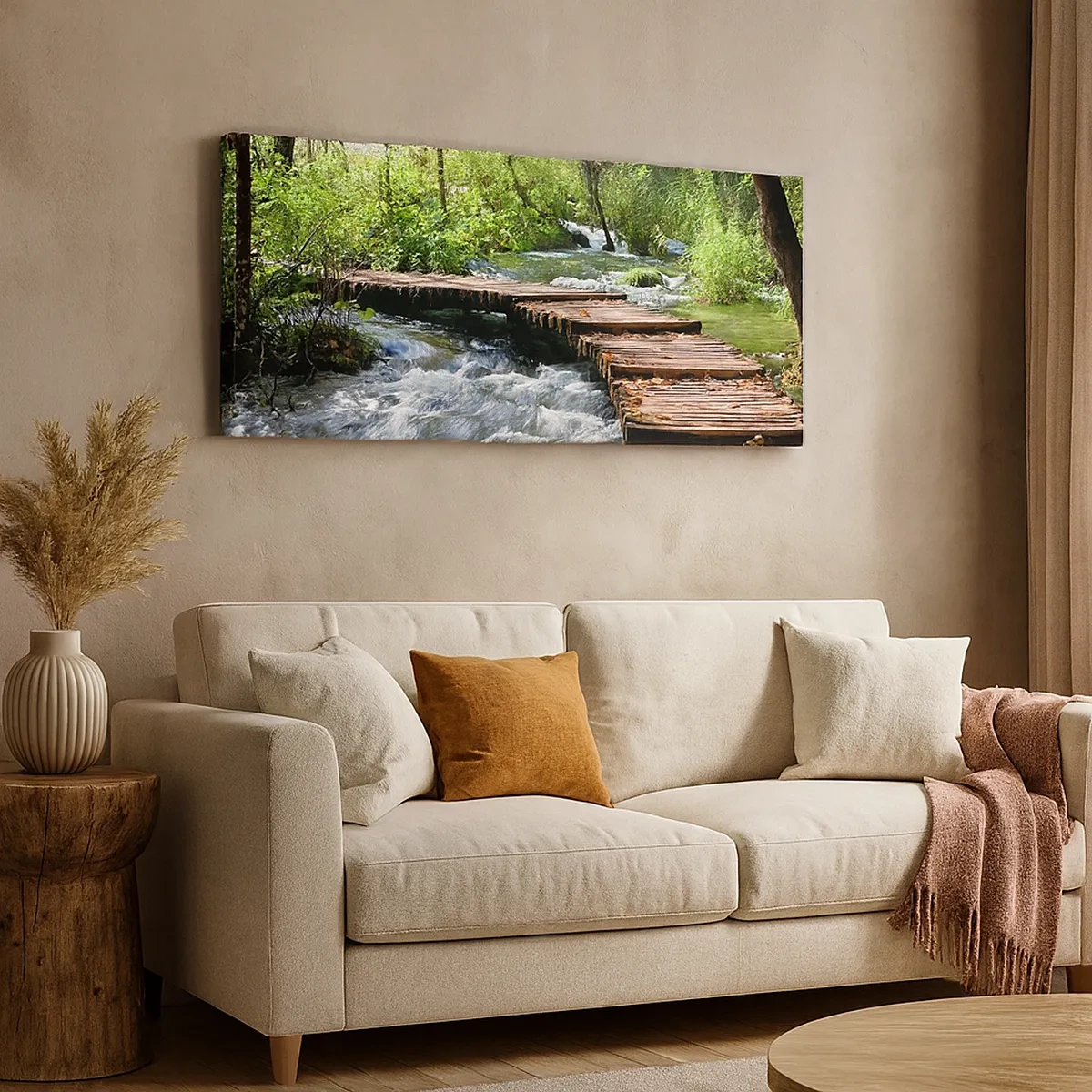 Tablou pe pânză - Cascadă spumoasă - 30x30 cm