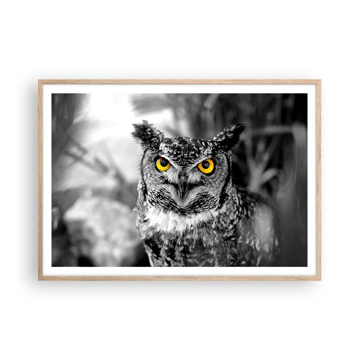 Poster în ramă de stejar deschis - Nimic nu poate fi ascuns - 100x70 cm