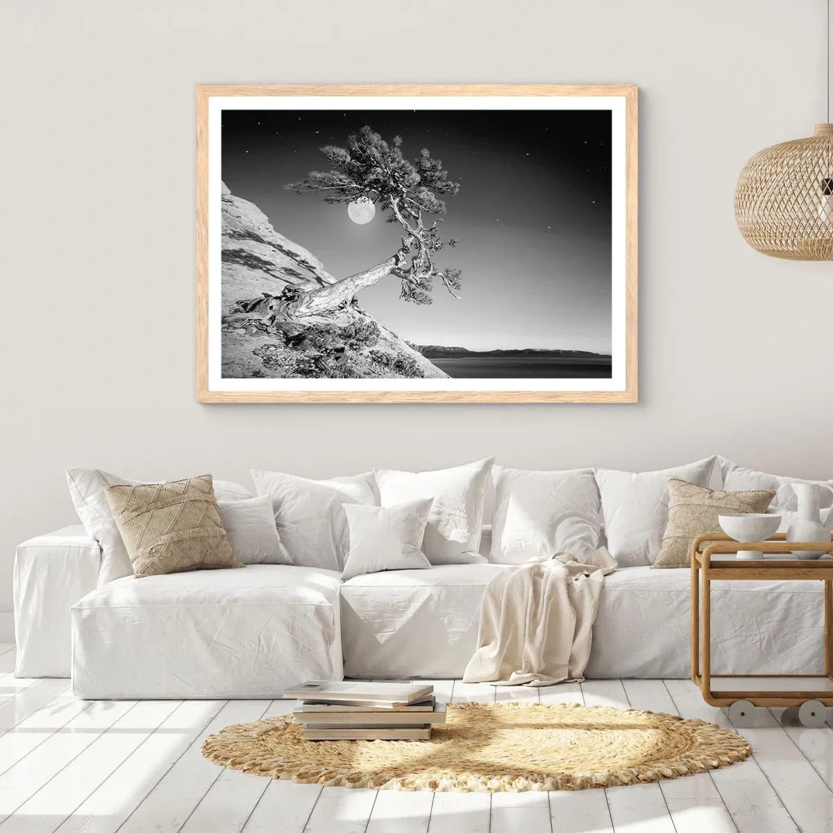 Poster în ramă de stejar deschis - Războinicul victorios - 100x70 cm