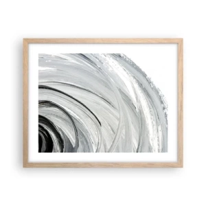 Poster în ramă de stejar deschis - Compoziție orbitală - 50x40 cm