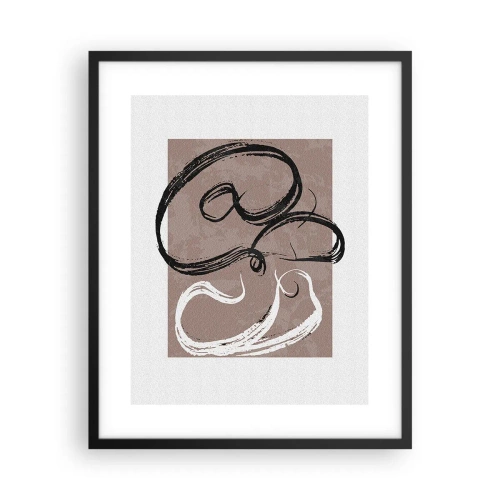 Poster în ramă neagră - Compoziția - căutarea plenitudinii - 40x50 cm