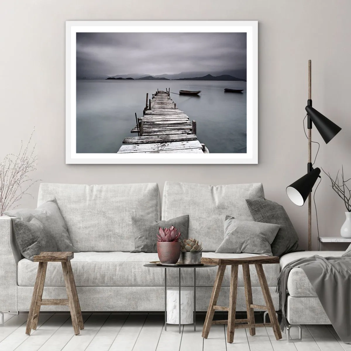 Poster în ramă albă - Poți pleca mâine - 100x70 cm