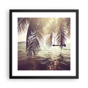 Poster în ramă neagră - Poți să te dai în vânt după pofta inimii tale - 40x40 cm