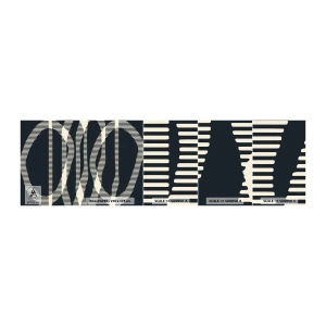 Mostră tapet autocolant Deluxe Sticker - Încercare de străpungere a întunericului - Abstracția, Bucată, Model modern - 100x30 cm