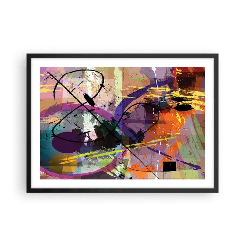Poster în ramă neagră - Poate fi drept sau de jur împrejur - 70x50 cm