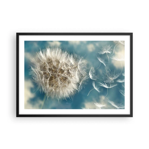 Poster în ramă neagră - Respirația unui înger - 70x50 cm