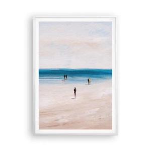 Poster în ramă albă - Nevoia naturală - 70x100 cm