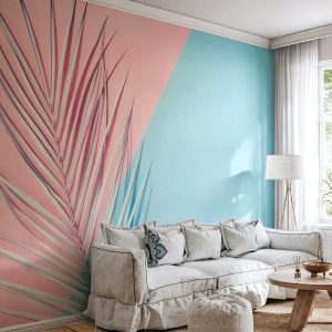 Tapet Autoadeziv Deluxe Sticker - Impresie tropicală - Frunza de palmier, Abstracția, Grafică - 250x175 cm