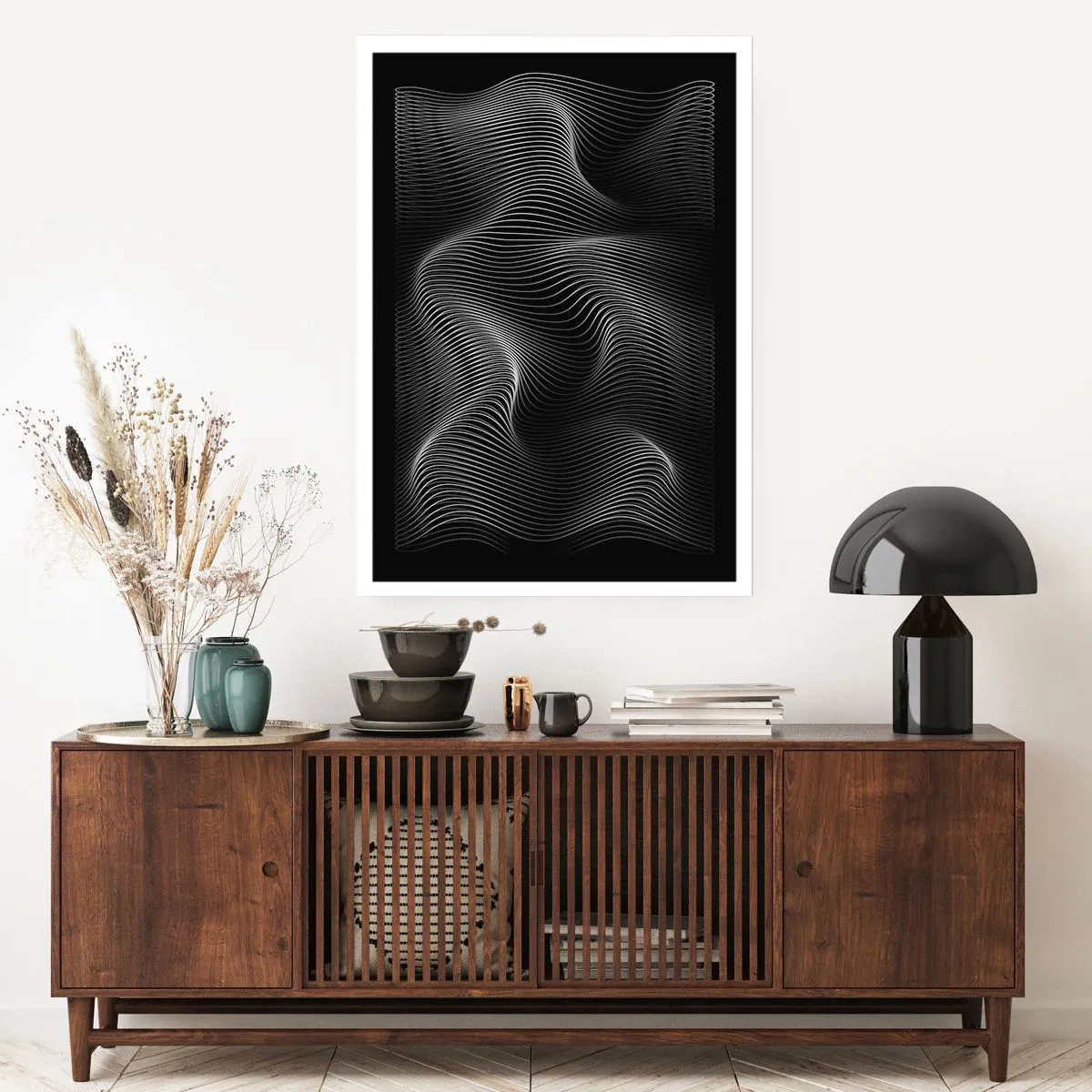 Poster - Dansul luminii în spațiu - 50x70 cm