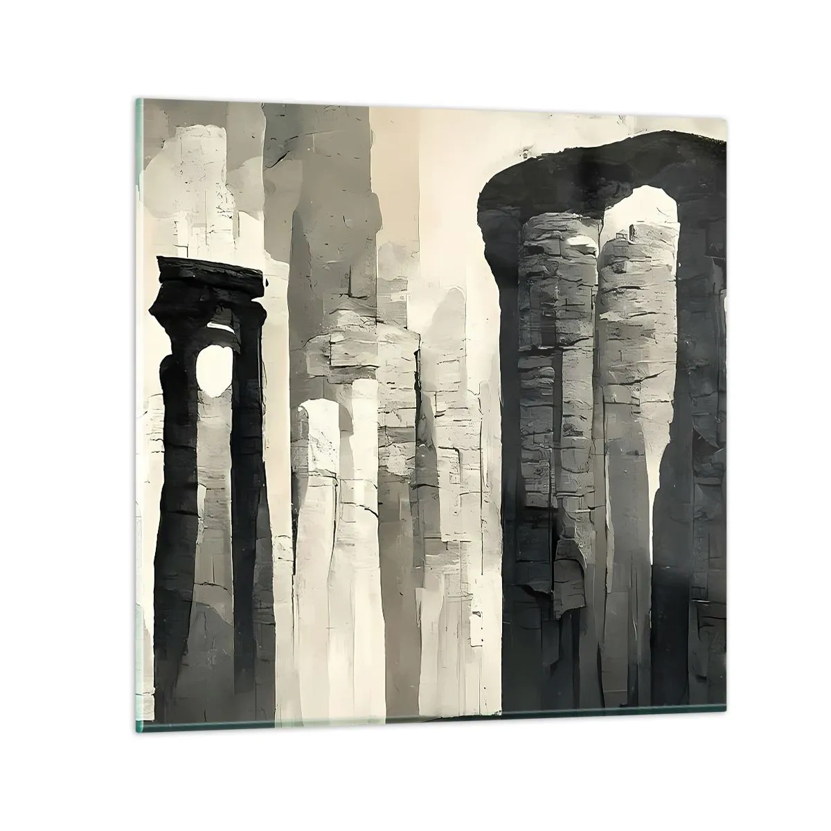 Tablou pe sticlă - Măreția antichității - 30x30 cm