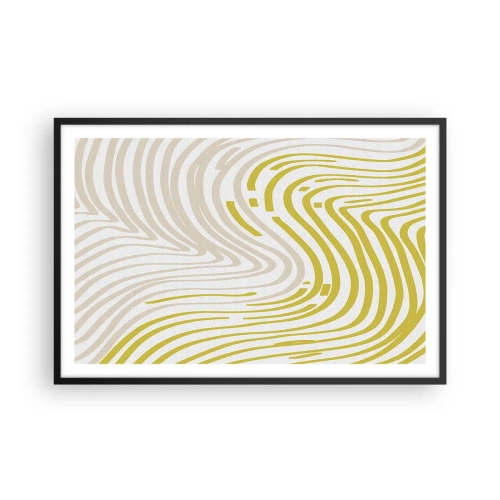 Poster în ramă neagră - Compoziție cu cambrare ușoară - 91x61 cm