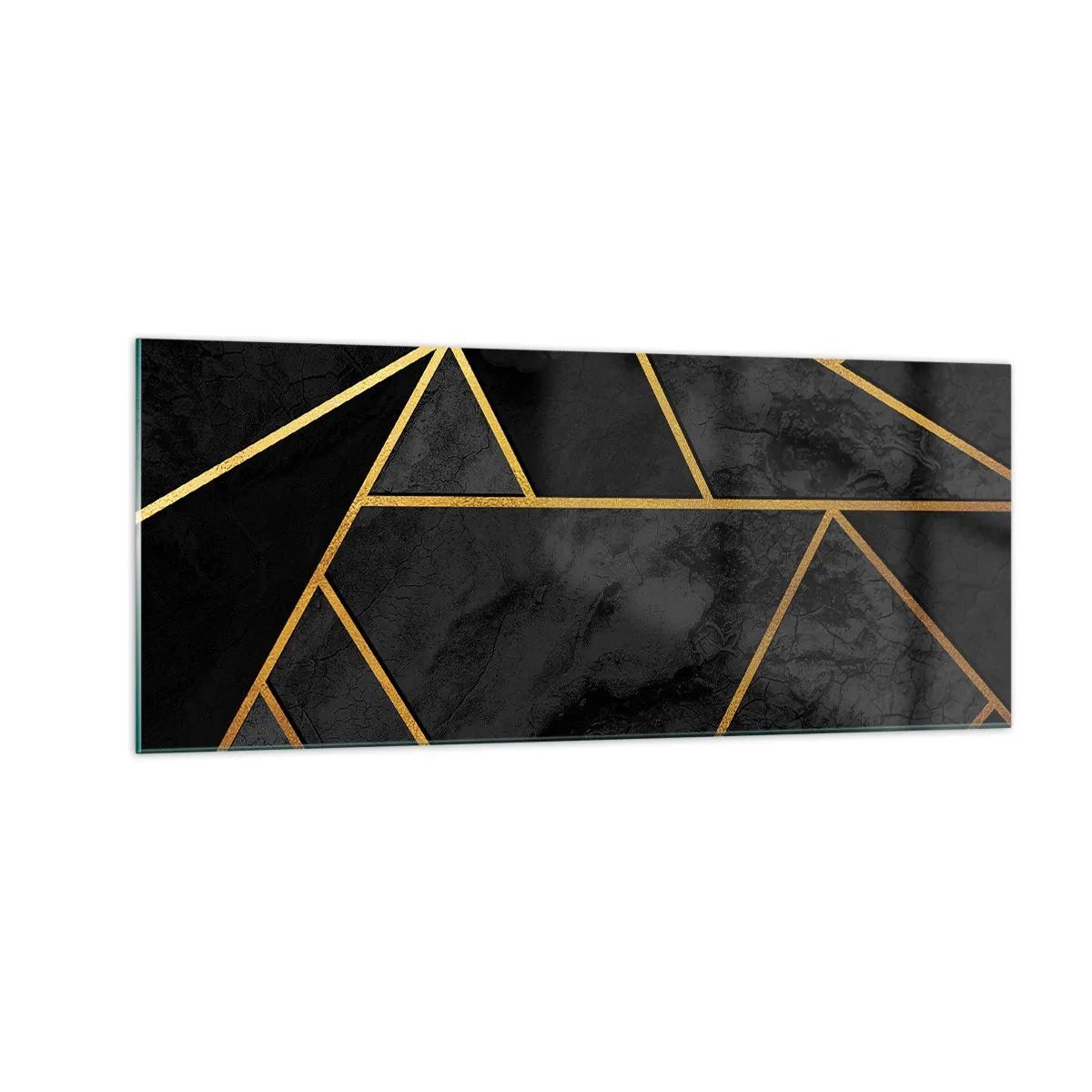 Tablou pe sticlă - Întuneric și lumină - 100x40 cm