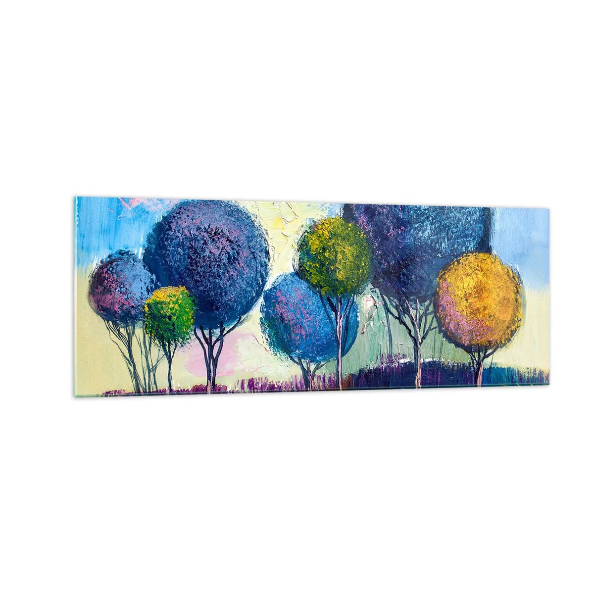 Tablou pe sticlă - Sfera - forma unui ideal - 140x50 cm