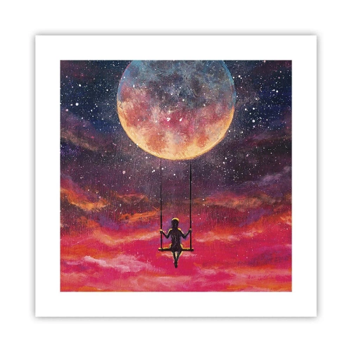 Poster - Cu capul în nori - 40x40 cm