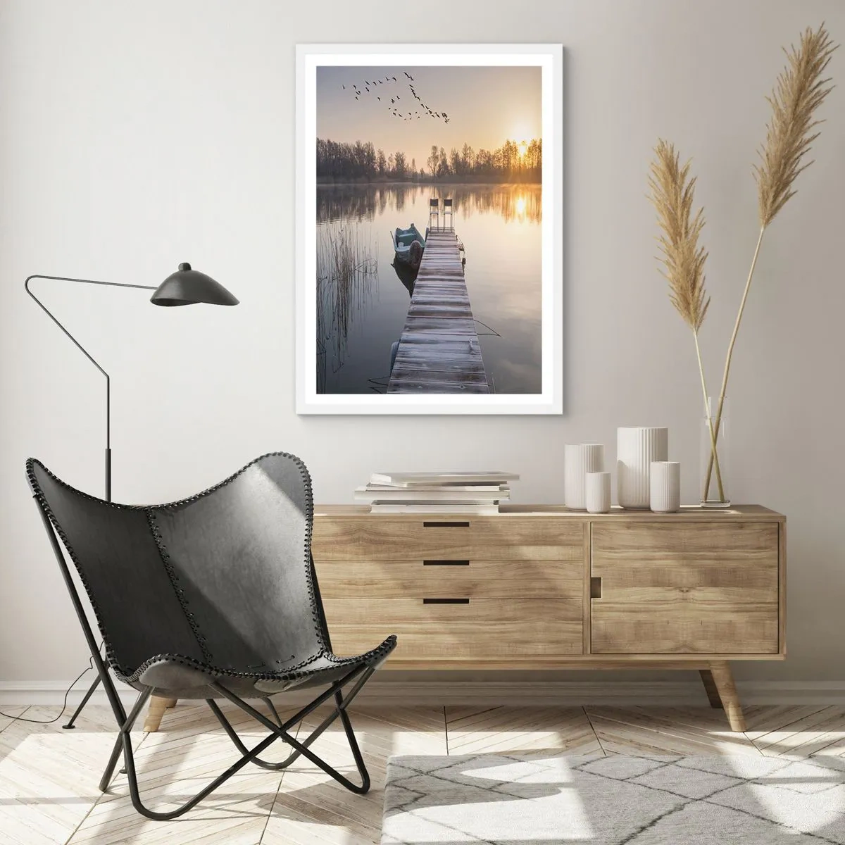 Poster în ramă albă - O să mă întorc în curând - 50x70 cm