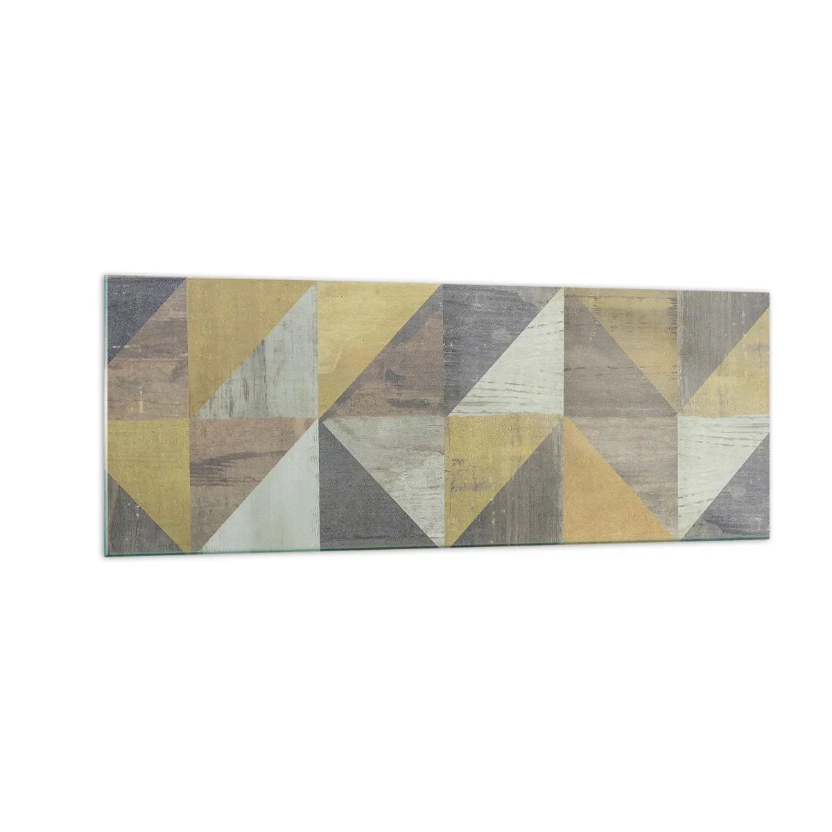 Tablou pe sticlă - La unghiul triunghiului - 140x50 cm