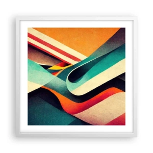 Poster în ramă albă - Compoziție intensă - 50x50 cm