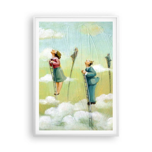 Poster în ramă albă - Urmează-ți visul - 70x100 cm