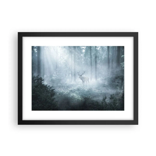 Poster în ramă neagră - Plimbarea de dimineață prin regat - 40x30 cm