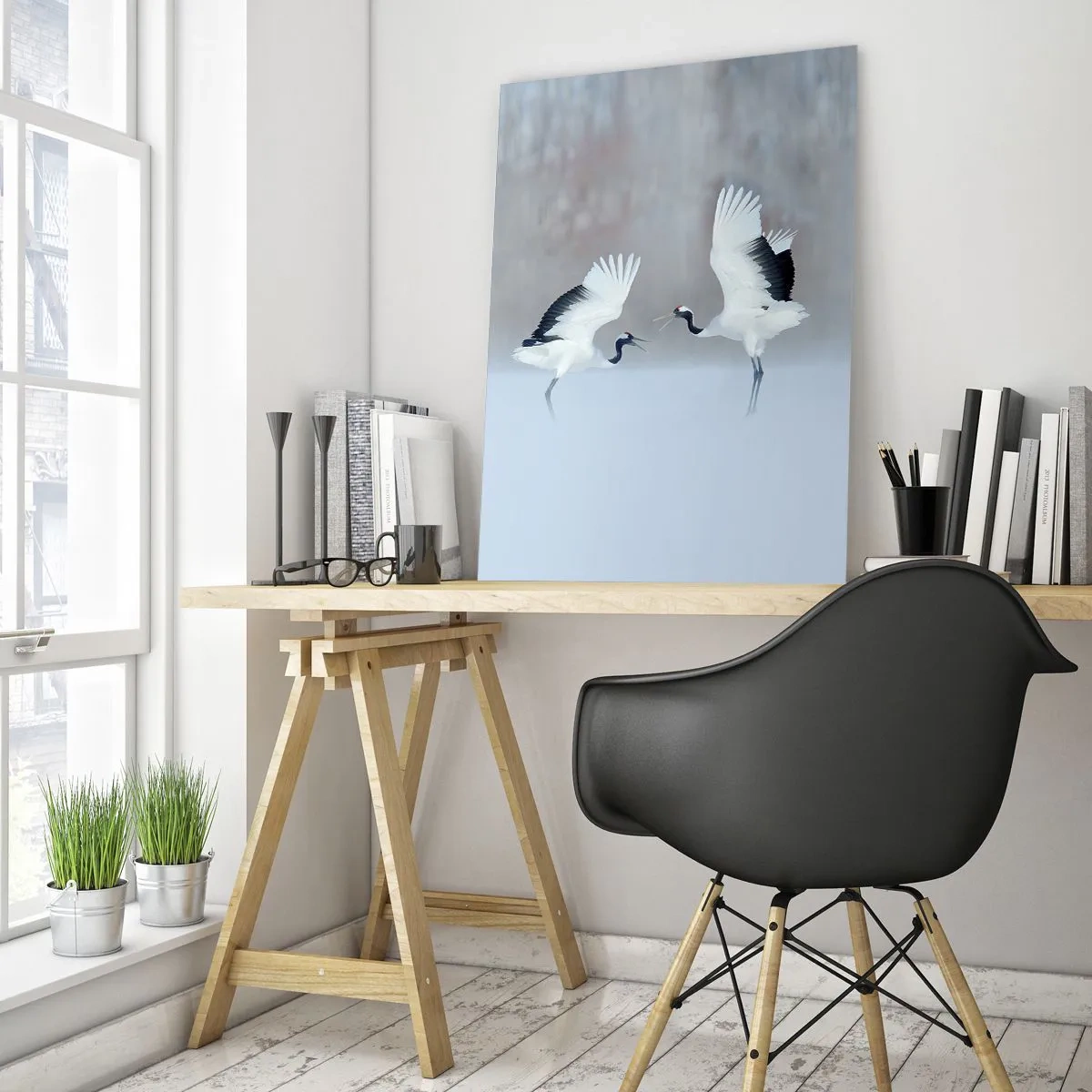 Tablou pe sticlă - Dansând în ceață - 50x70 cm