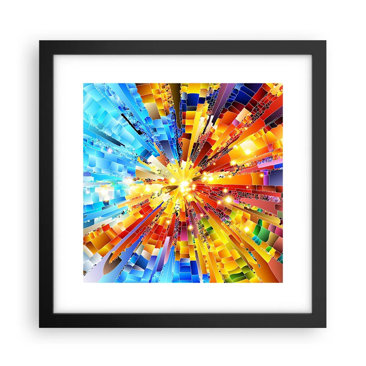Poster în ramă neagră - In medias res - 30x30 cm