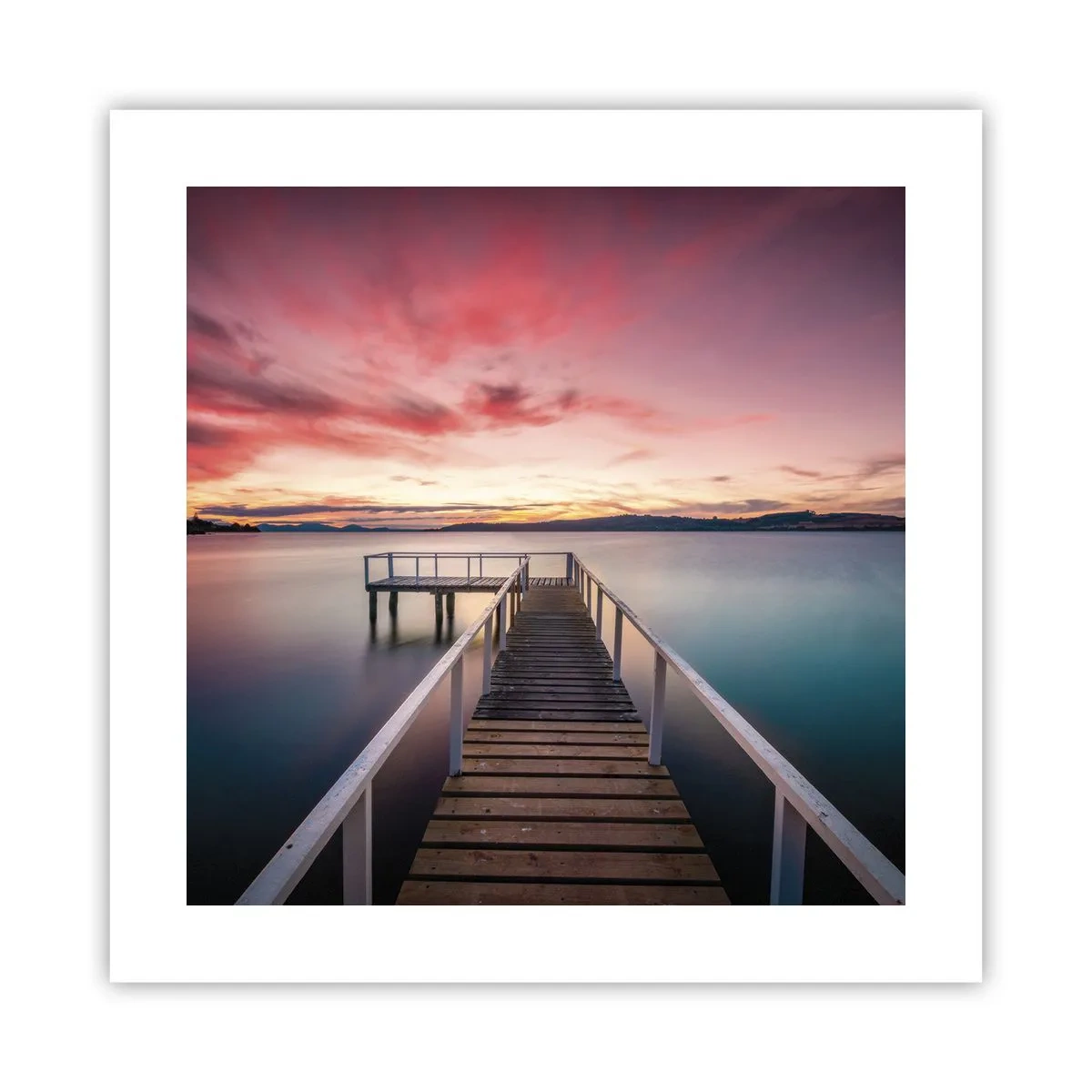 Poster - Flacăra blândă a serii - 40x40 cm