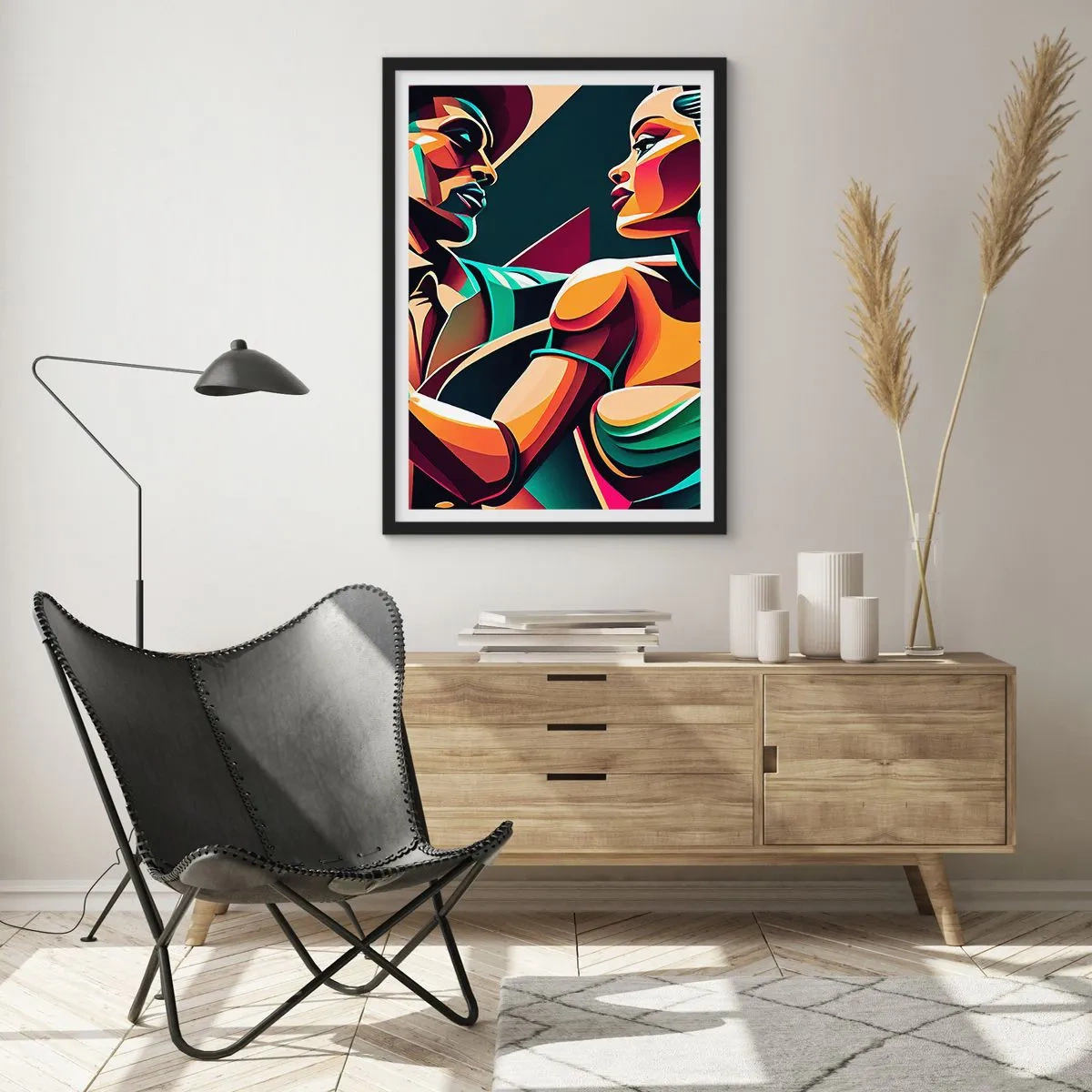 Poster în ramă neagră - În ritmul inimii - 61x91 cm