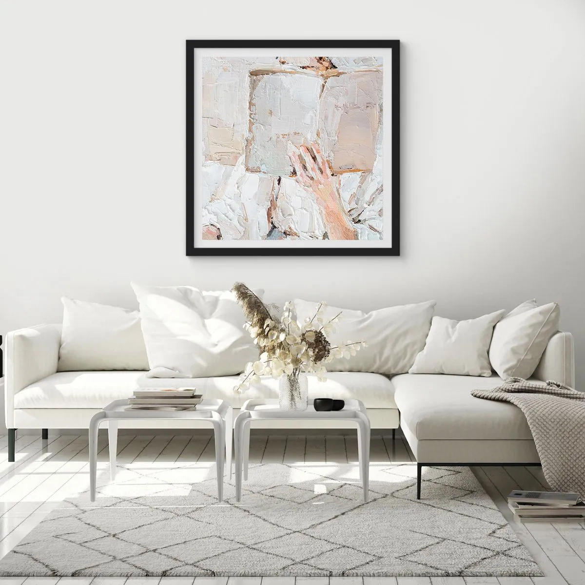 Poster în ramă neagră - Într-o altă lume - 60x60 cm