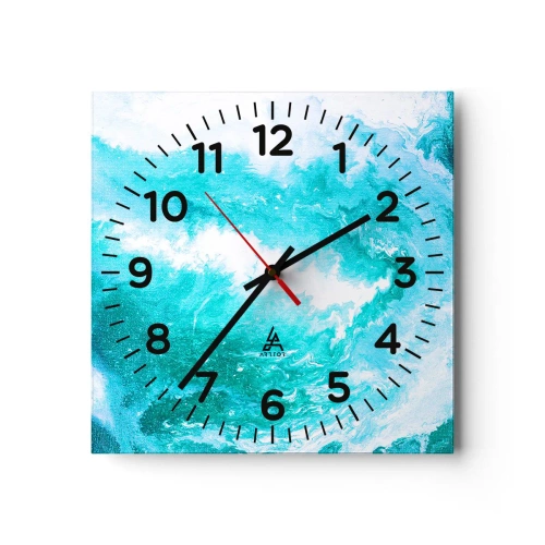 Ceas de perete - Ceas pe sticlă - În nucleul elementului - 40x40 cm