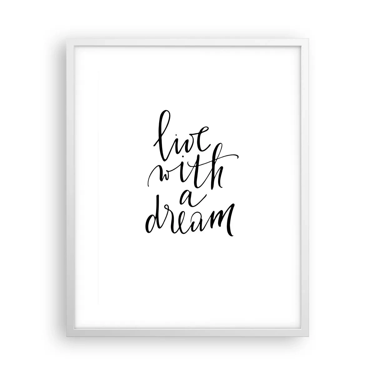 Poster în ramă albă - Of course - 40x50 cm