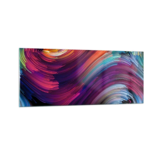 Tablou pe sticlă - Începutul unei lumi noi - 100x40 cm