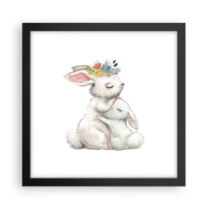 Poster în ramă neagră - Ca la mama - 30x30 cm
