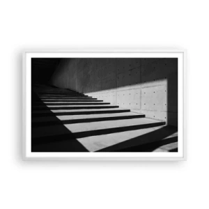 Poster în ramă albă - Frumusețea brută a modernismului - 91x61 cm