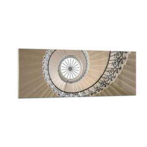 Tablou pe sticlă - În interiorul cochiliei - 140x50 cm