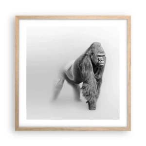 Poster în ramă de stejar deschis - Încrezător în puterea lui - 50x50 cm